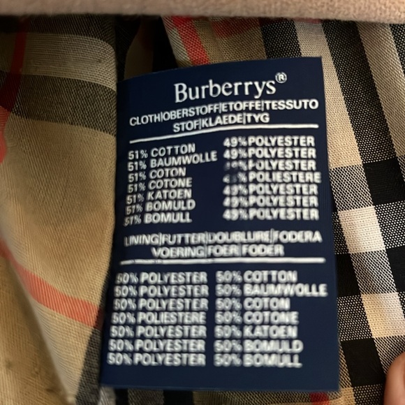 Burberry trench coat with removable wool insert size 44 regular - Picture 8 of 9